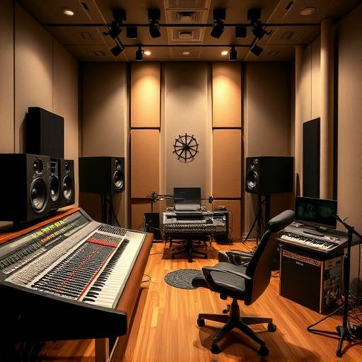 Studio A: Large recording room with SSL console and live tracking setup